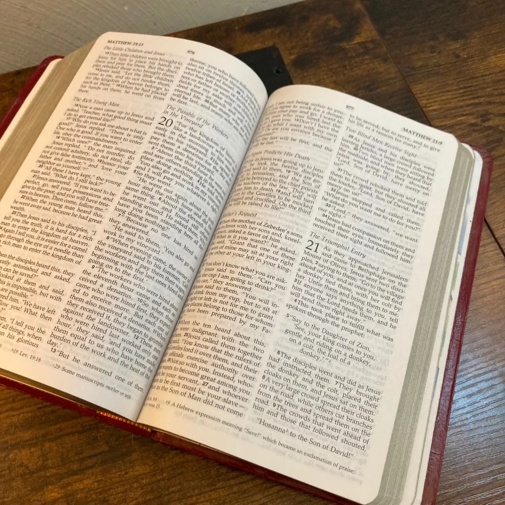 NIV Holy Bible 1998 International Bible Society Red Leatherette Vintage Edition